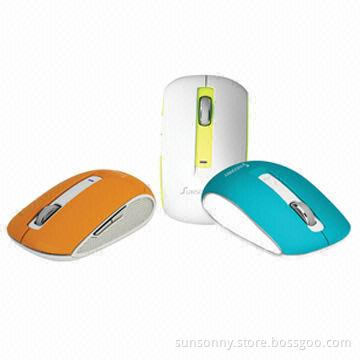 5 Keys Fashionable and Comfortable 2.4G Wireless Mouse with 1,200DPI, Middle Size